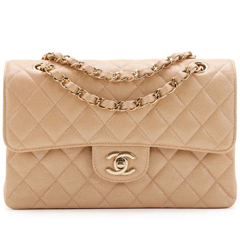 beige iridescent chanel bag